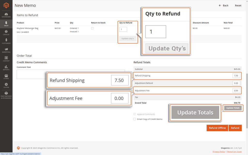 Adjusting_the_Refund_Amount