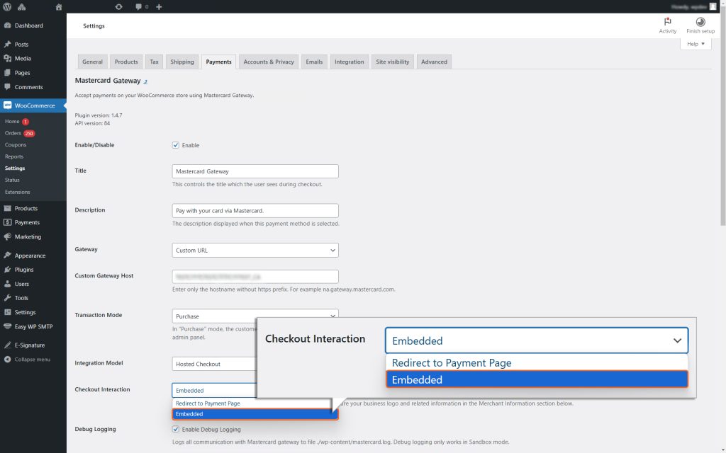 Checkout_Interaction_Embedded_Form_woocommerce