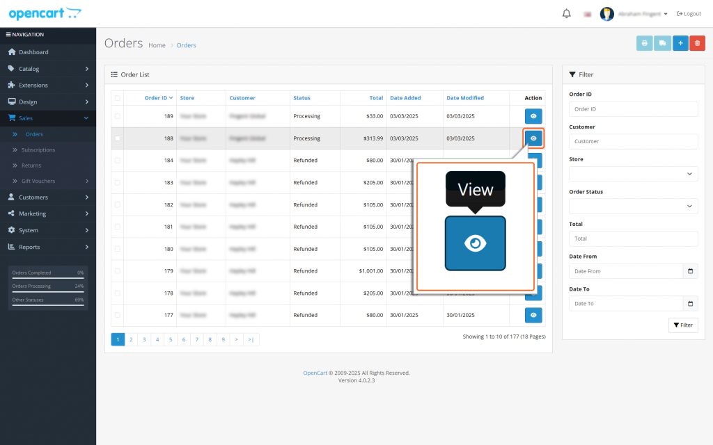 Order_View_OpenCart