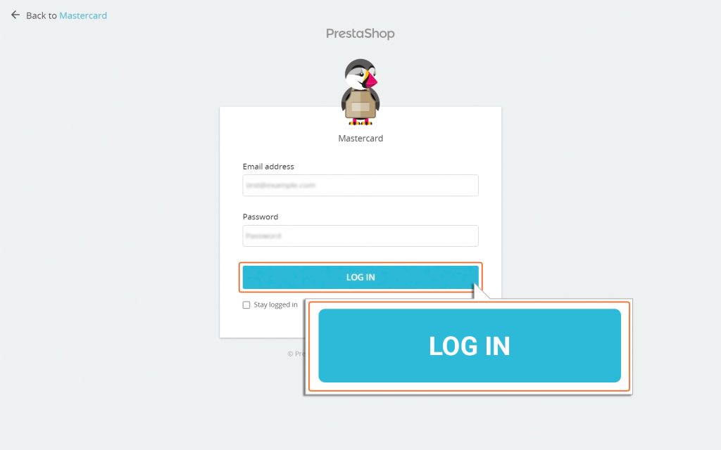 PrestaShop_Login_Page