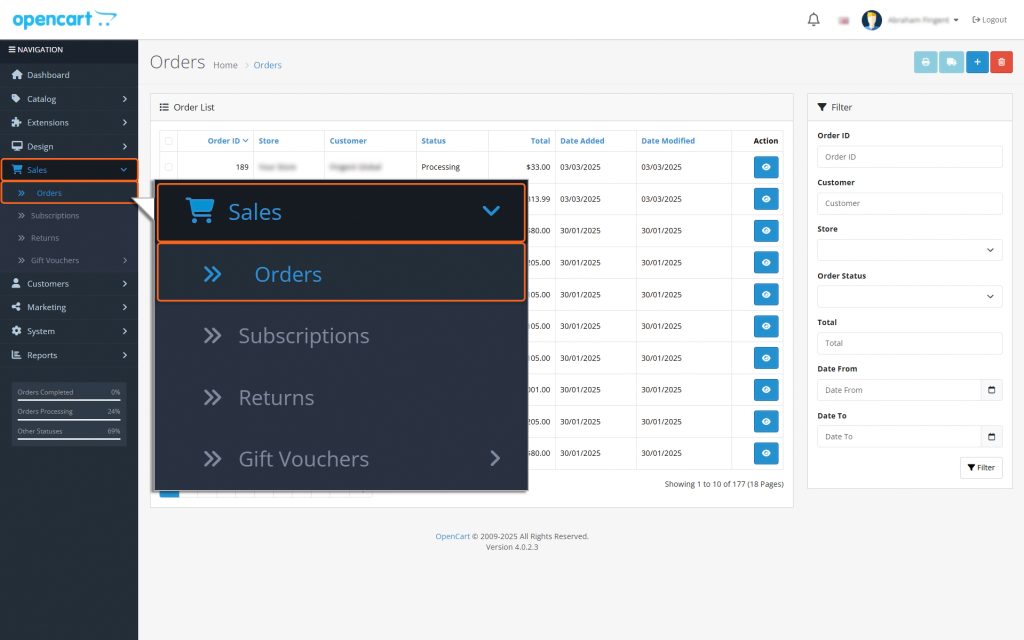 Sales__Orders_OpenCart