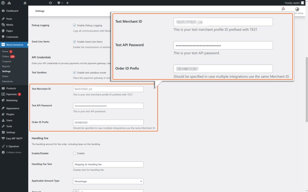 Test_Merchant_ID_Test_API_password_Order_ID_Prefix_hs_woo