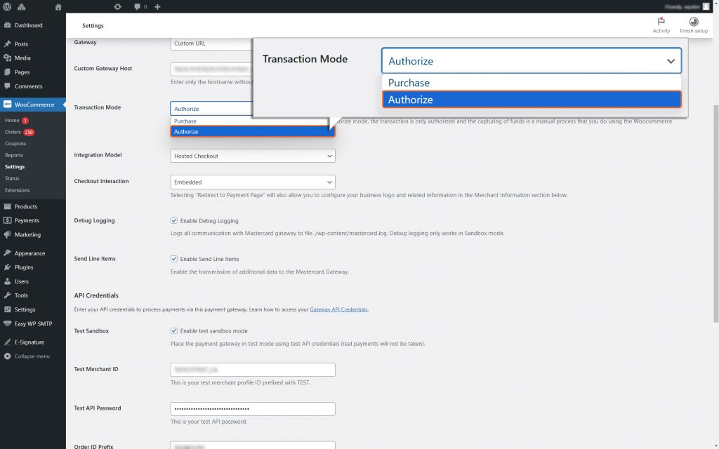 Transaction_mode_Authorize_woocommerce