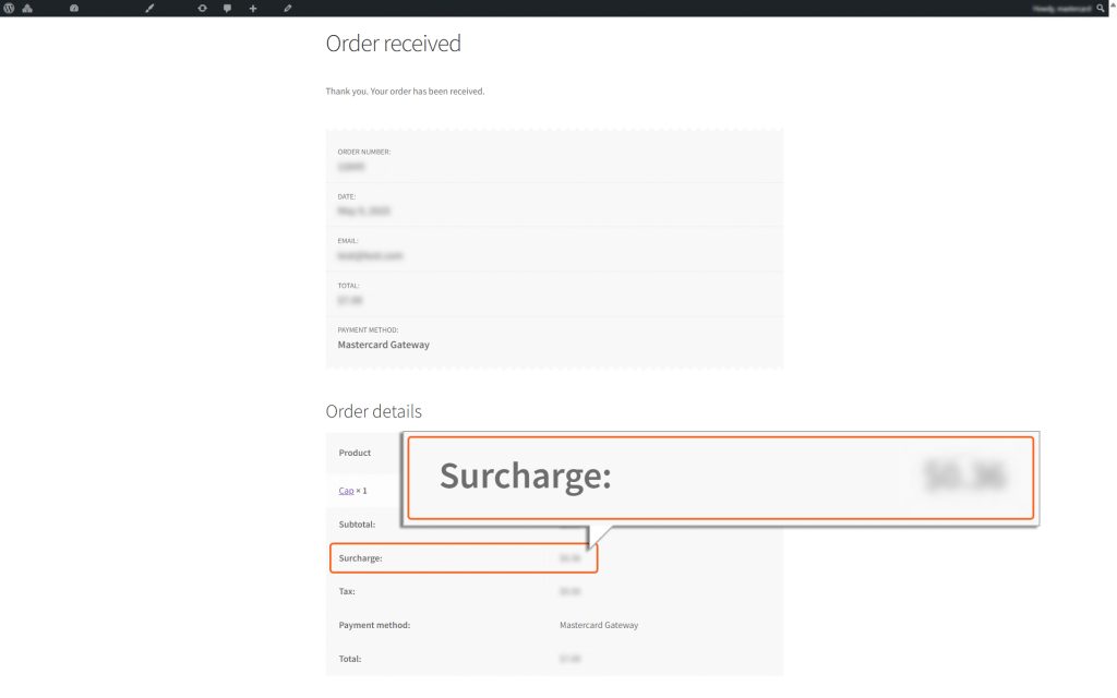 Surcharge_2_displayed_Check_Out_Page