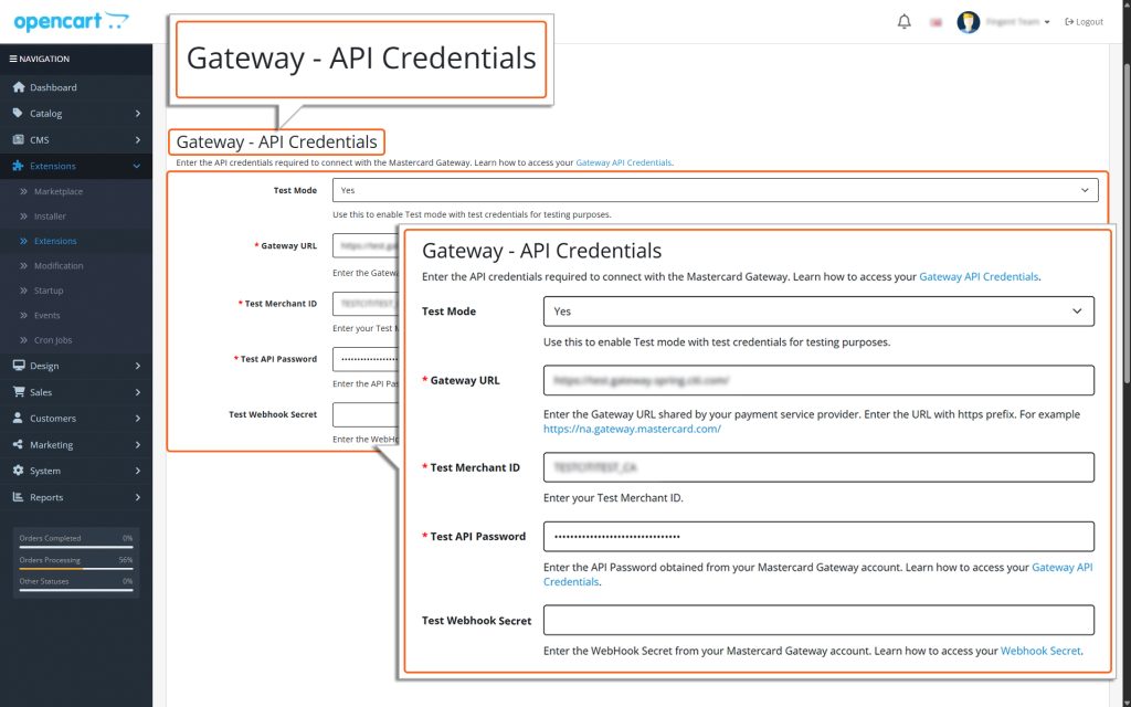 Gateway-API-credentials-opencart